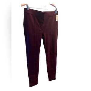 Ship today! Daily Ritual NWT Stirrup Ponte Legging Burgundy Size M Long Burgundy